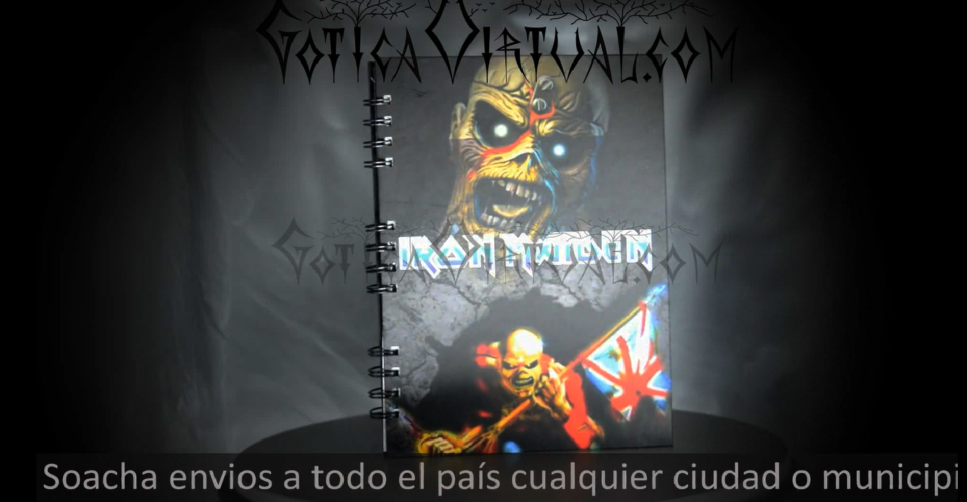 cuaderno iron maiden heavy metal rock bandas bogota soacha cucuta barranquilla bucaramanga